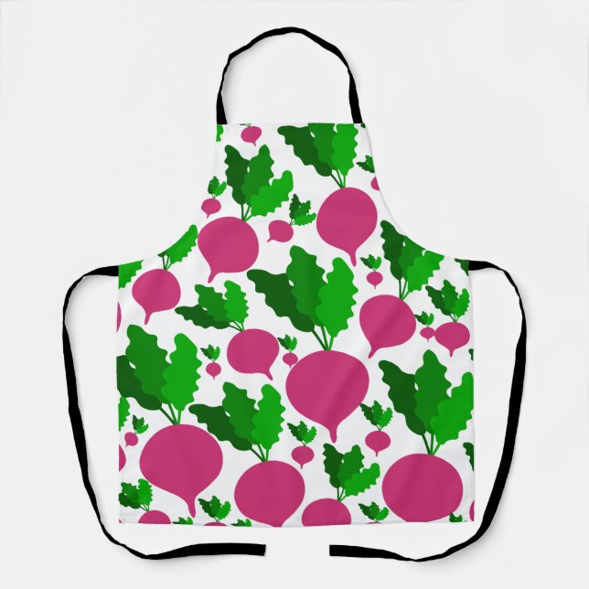 Radish vegetable pattern  apron (Front)