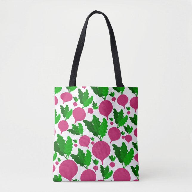 Radish vegetable pattern  tote bag (Front)