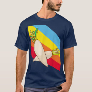 Radish Vegetables Food Vegan Vegetarian T-Shirt