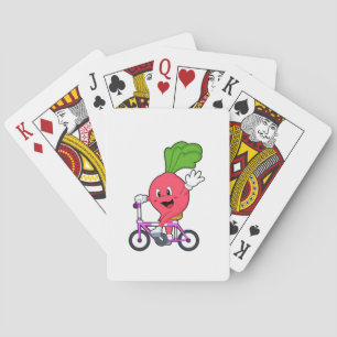 Radish with Bicycle Playing Cards