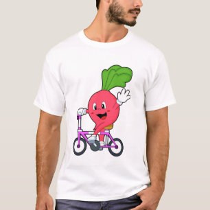 Radish with Bicycle T-Shirt