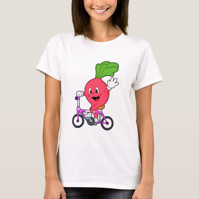 Radish with Bicycle T-Shirt (Front)