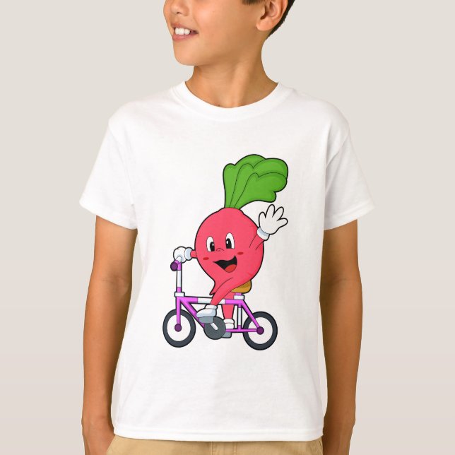 Radish with Bicycle T-Shirt (Front)