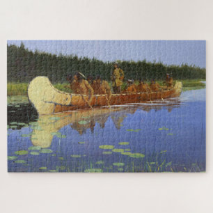 Radisson and Groseilliers Frederic Remington 1905 Jigsaw Puzzle