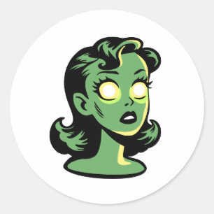 Radium Girl Classic Round Sticker