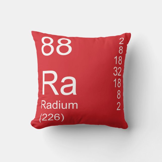 Radium Throw Pillow (Front)