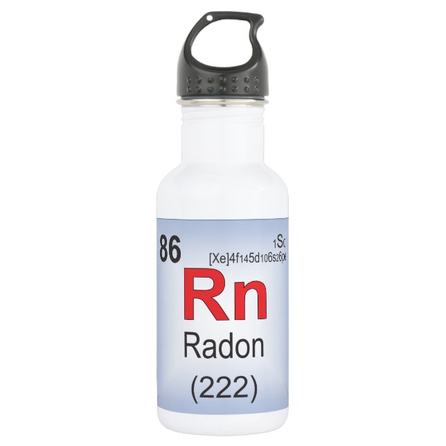 Radon Individual Element of the Periodic Table 532 Ml Water Bottle (Front)