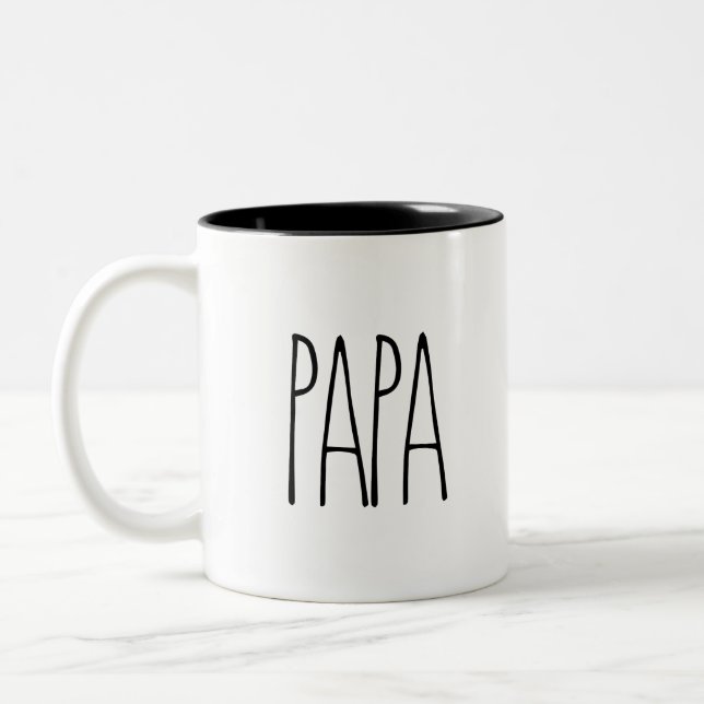 RAE DUNN Inspiré PAPA café Mug (Gauche)