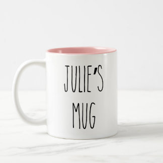 RAE DUNN Inspired Custom Name Coffee Mug