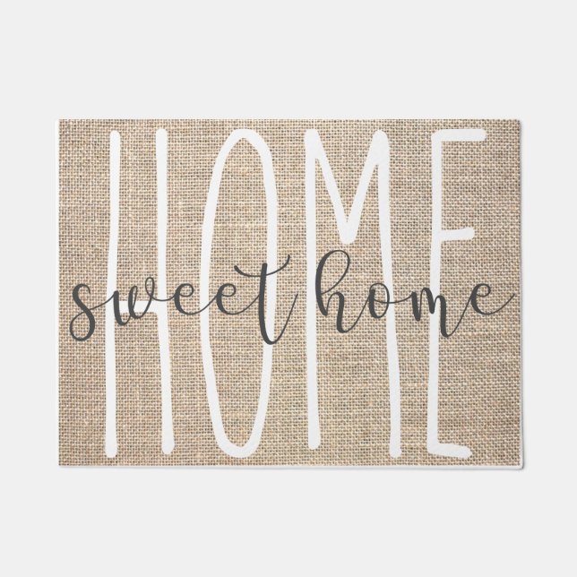 RAE DUNN Inspired Home, Sweet, Home Door Mat (Front)