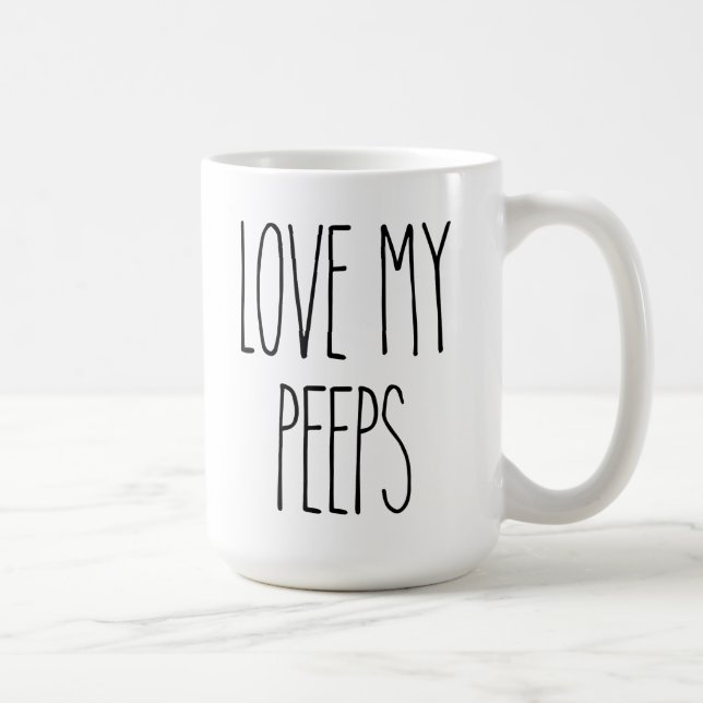 RAE DUNN Inspired Love My Peeps Coffee Mug (Right)