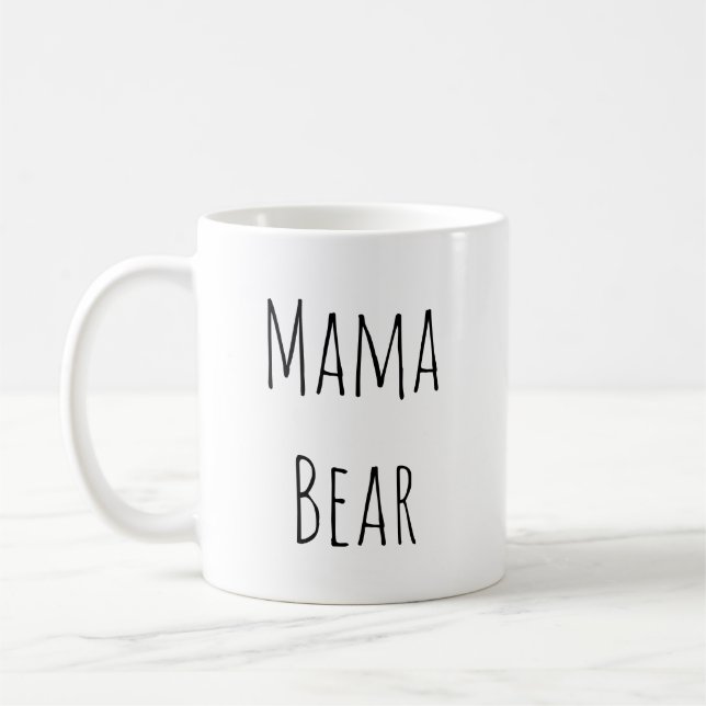 Rae Dunn Inspired Mama Bear Coffee Mug (Left)