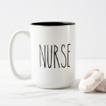 RAE DUNN Inspired Nurse Coffee Mug<br><div class="desc">Simple,  understated,  Rae Dunn inspired ''NURSE" mug - makes a great gift,  or order a few and keep one for yourself. If you would like custom text or text colour please email me at kristenstevens@live.ca or message me as it's not a standard Zazzle font.</div>