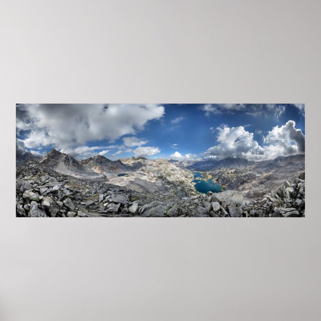 Rae Lakes from Painted Lady - John Muir Trail Poster (Front)