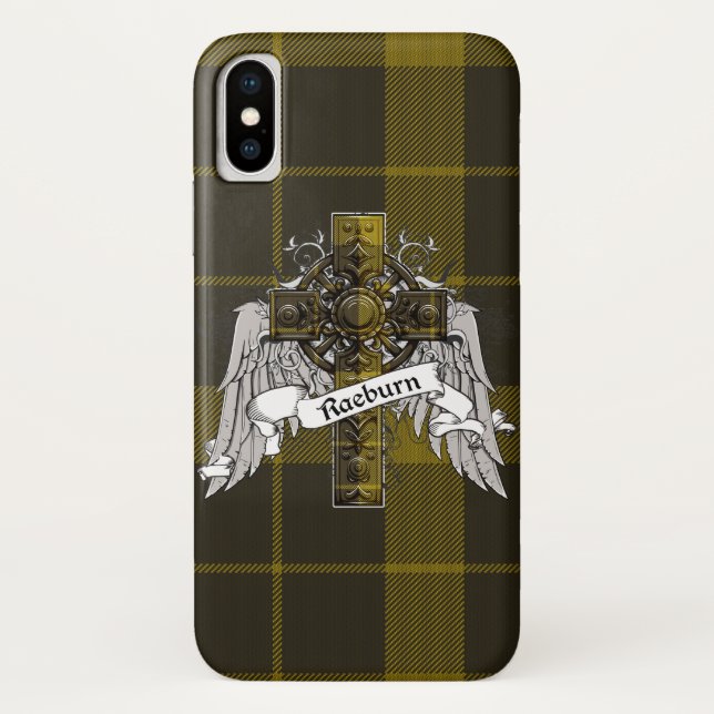 Raeburn Tartan Cross Case-Mate iPhone Case (Back)