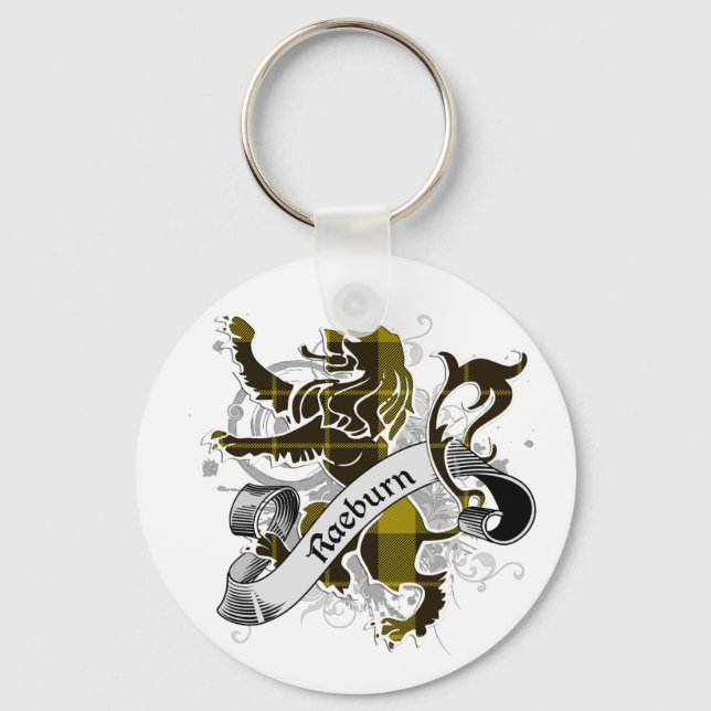 Raeburn Tartan Lion Keychain (Front)