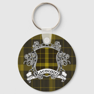 Raeburn Tartan Shield Keychain