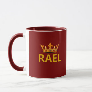 RAEL Crown Mug Maroon background