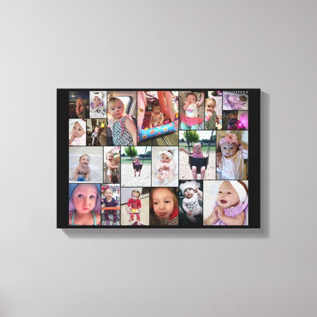 Raelynne Photo Collage Canvas Print (Front)