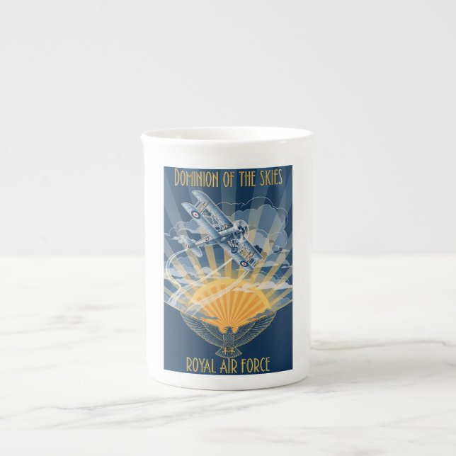 RAF Art Deco Bone China Mug (Front)