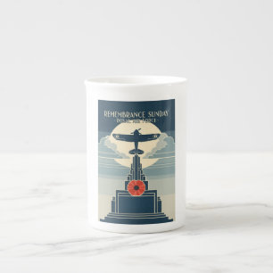 RAF Art Deco Remembrance Day Edition Bone China Mug