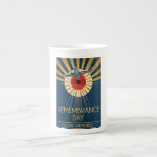 RAF Art Deco Remembrance Day Edition Bone China Mug