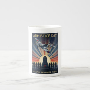 RAF Art Deco Remembrance Day Edition Bone China Mug