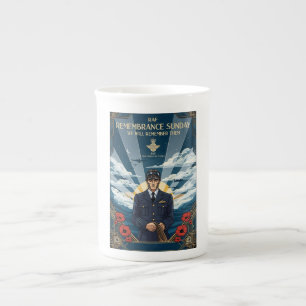 RAF Art Deco Remembrance Day Edition Bone China Mug