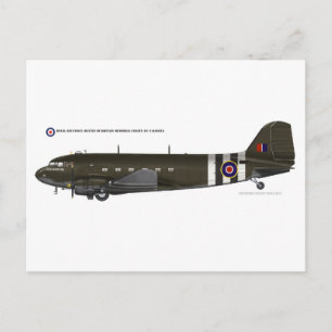RAF BBMF DC3 Dakota Postcard
