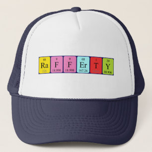 Rafferty periodic table name hat