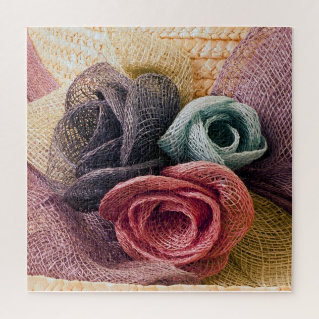 Raffia Roses  Jigsaw Puzzle (Vertical)