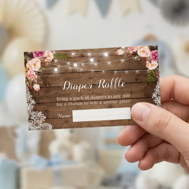 Raffin de dentelle à cordes florales rustiques (Créateur téléchargé)