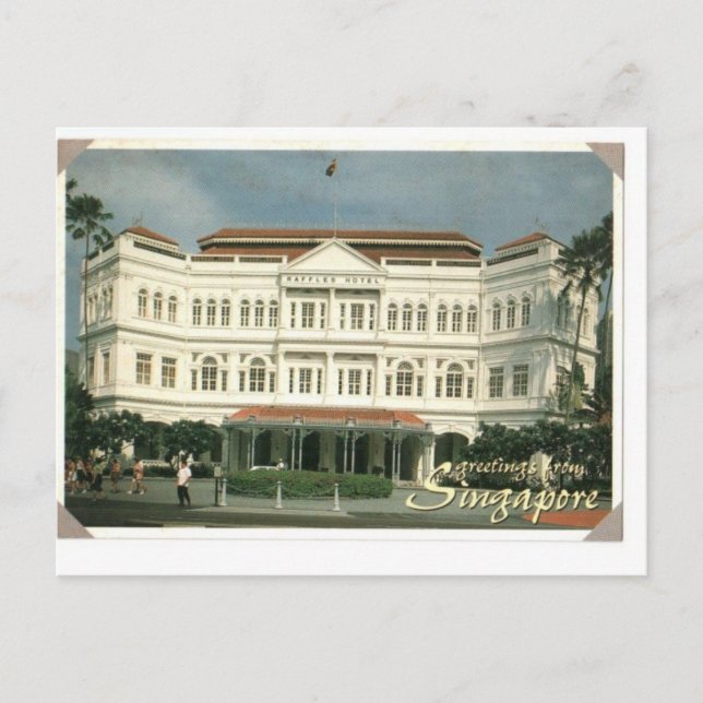 Raffles Hotel singapore Postcard (Front)