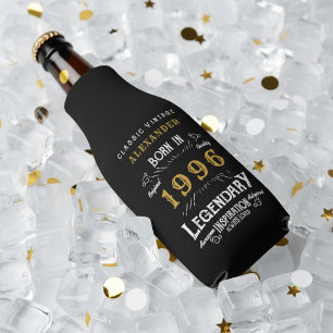 Rafraichisseur De Bouteilles 30e anniversaire 1996 Nom Légende Chic Noir Or