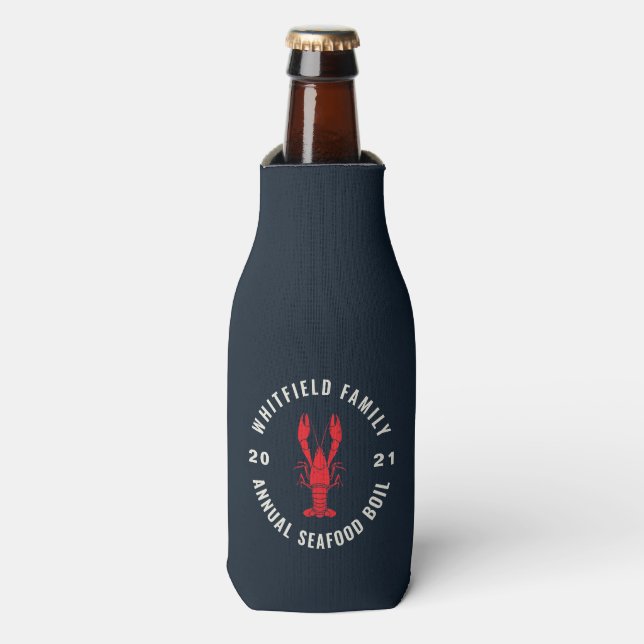 Rafraichisseur De Bouteilles 4 juillet Family Seafood Boisson Party Nom personn (Bottle Devant)