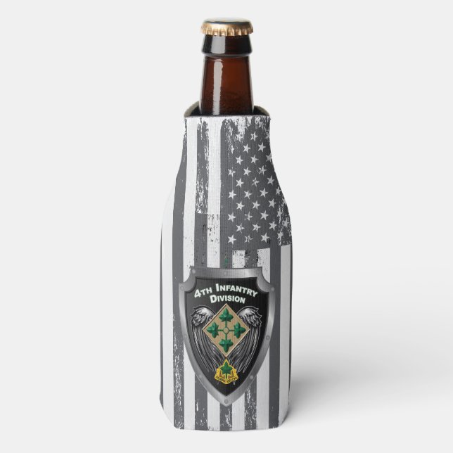 Rafraichisseur De Bouteilles 4e division d'infanterie Cadeau "inébranlable et l (Bottle Devant)