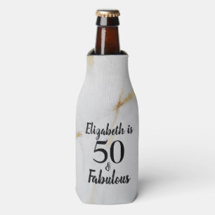 Rafraichisseur De Bouteilles 50 et fabuleux marbre gris or avec texte noir