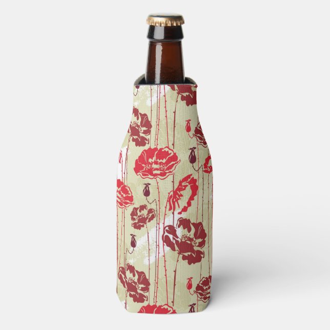 Rafraichisseur De Bouteilles Abstract Elegance floral pattern (Bottle Devant)