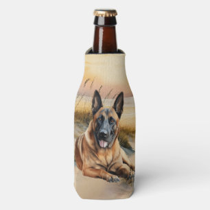 Rafraichisseur De Bouteilles Amoureux du Malinois Belge Plage de Sable