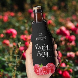 Rafraichisseur De Bouteilles Aquarelle Rouge Roses Derby