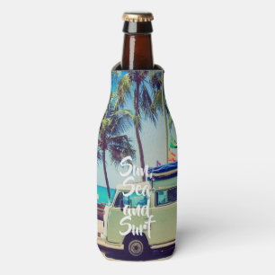 Rafraichisseur De Bouteilles Autobus de camping sur la plage sur mesure et vint
