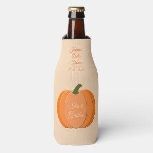 Rafraichisseur De Bouteilles Baby shower Citrouille neutre genre mignon Orange