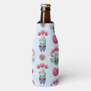 Rafraichisseur De Bouteilles Beau Floral Mason Jar Hearts Motif