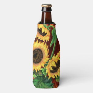 Rafraichisseur De Bouteilles Beaux Trois Tournesols - Peinture d'art fantaisie