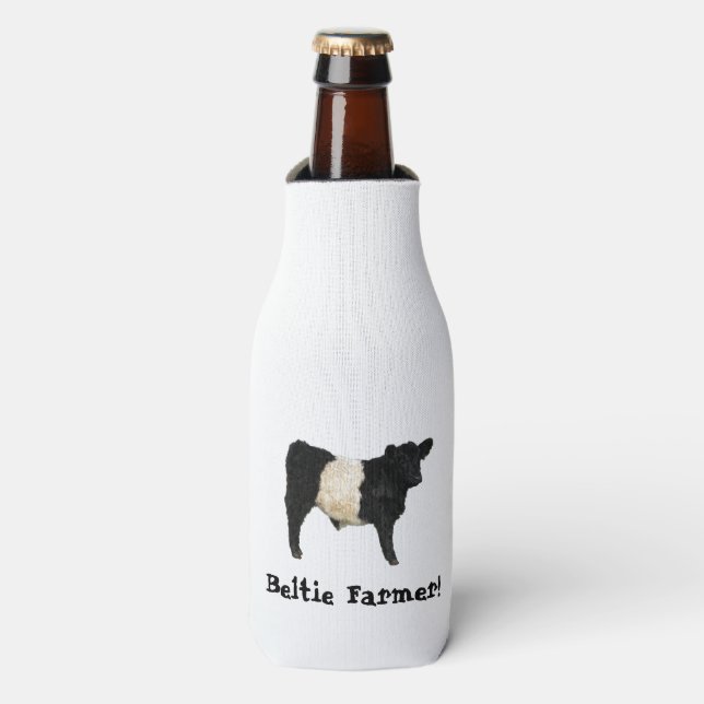 Rafraichisseur De Bouteilles Beltie Farmer Gorgeous Belge Galloway Cow Steer (Bottle Devant)