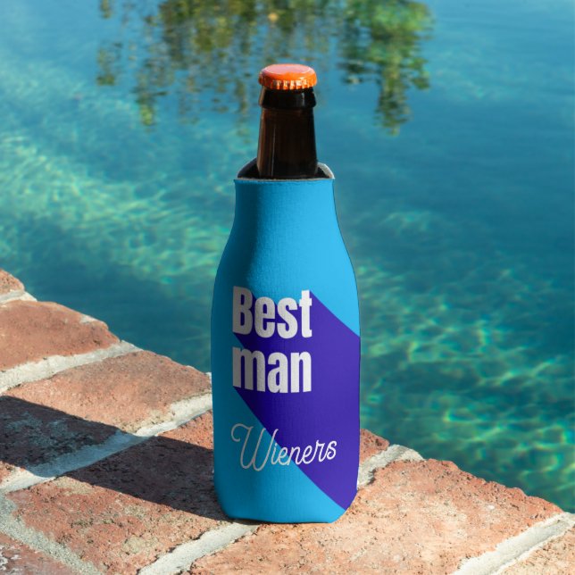 Rafraichisseur De Bouteilles Best Man | Script Style Custom Wedding Seltzer  (Piscine in situ)