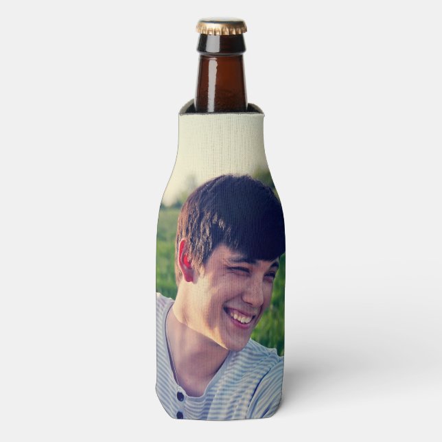 Rafraichisseur De Bouteilles Bière à photo unique personnalisée  (Bottle Devant)