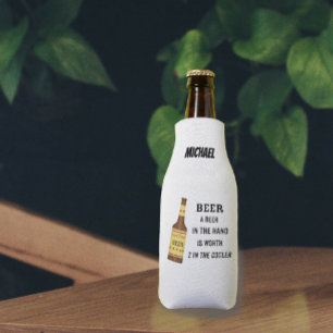 Rafraichisseur De Bouteilles Bière Drôle Dit Bière à la main Worth 2 en Glacièr