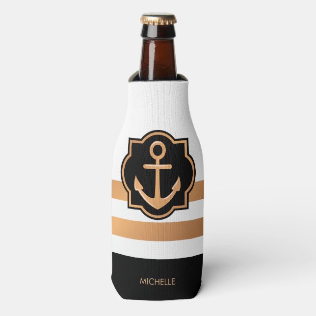 Rafraichisseur De Bouteilles Blancs noirs et dorés (Bottle Devant)