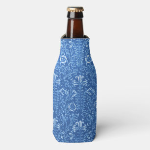 Rafraichisseur De Bouteilles Bleu floral vintage de bleuet